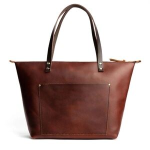 Portland Leather Rich Brown Tote Bag